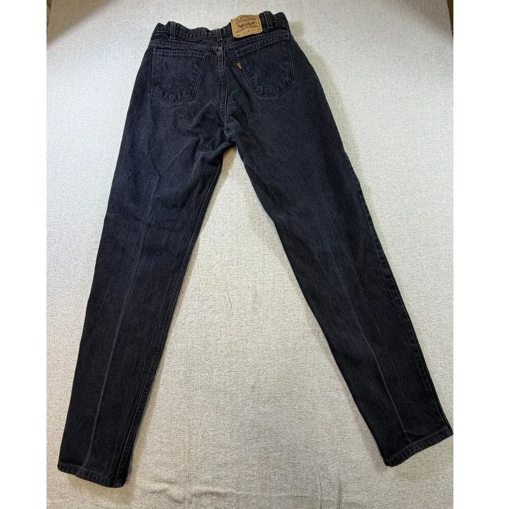 Levi's 550 Men's Black 34x34 Relaxed Straight Leg Denim Jeans Pants Casual Fit